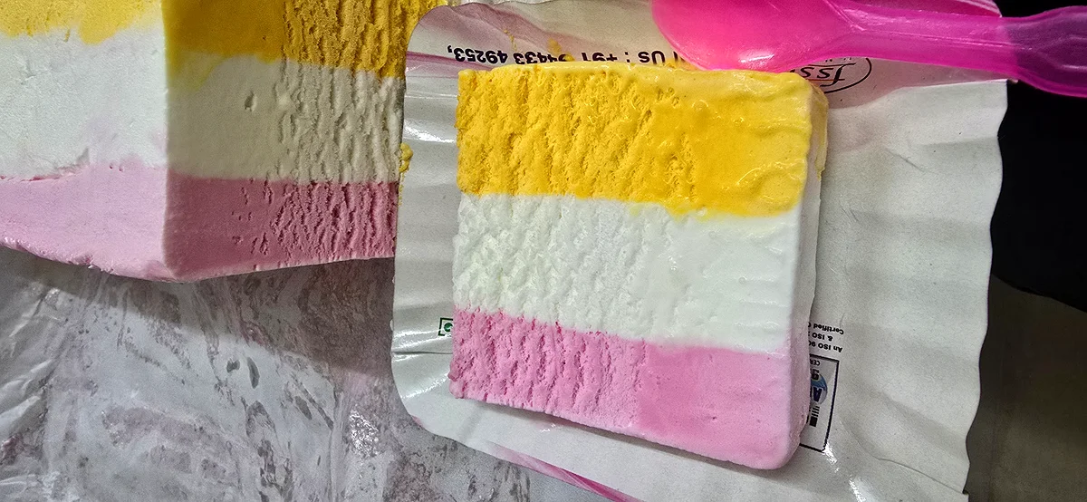 Ice Cream Slice Tricolor